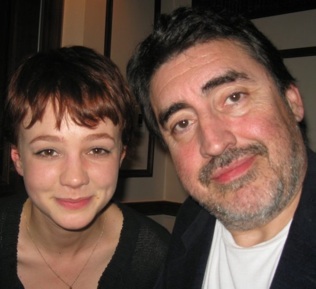 Carey Mulligan and co-star Alfred Molina at the New York press day for 'An Education.'