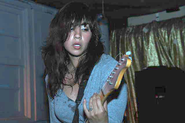 Nina Diaz of Girl in a Coma at the Khyber, Philadelphia, PA June 17, 2009. Photo Copyright 2009 Jim Rinaldi.