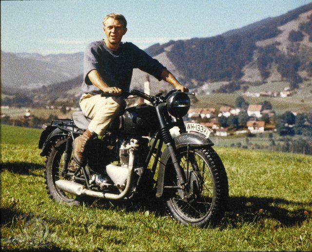 Steve McQueen in THE GREAT ESCAPE.