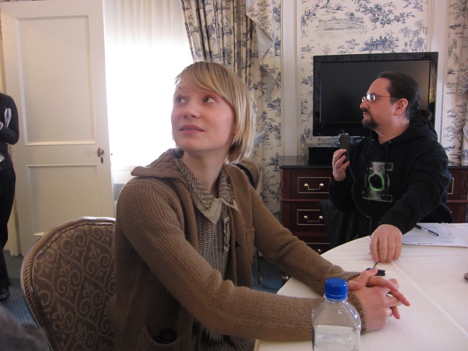 Mia Wasikowska at the JANE EYRE press day at the Waldorf-Astoria Hotel, February 10, 2011.