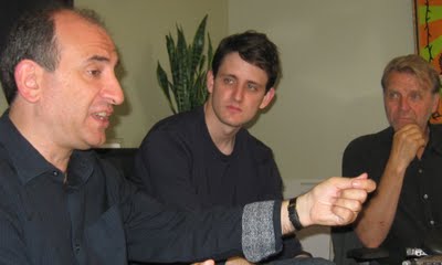 Armando Ianucci, Zach Woods and David Rasche