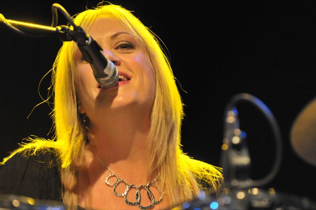 Debbi Peterson of The Bangles at the TLA in Philadelphia - October 1, 2011.  Photo copyright 2011: Jim Rinaldi.