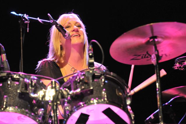 Debbi Peterson of The Bangles at the TLA in Philadelphia - October 1, 2011.  Photo copyright 2011: Jim Rinaldi.