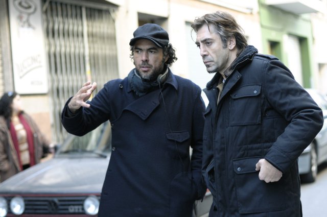 Alejandro Gonzlez Irritu and Javier Bardem making BIUTIFUL.