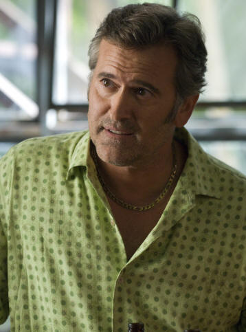 BURN NOTICE -- "Rough Seas" Episode 207 -- Pictured: Bruce Campbell as Sam Axe -- USA Network Photo: Glenn Watson 