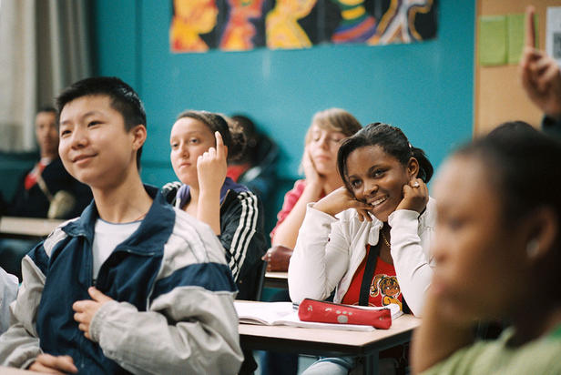 Wei Huang, Esmeralda Ouertani and Rachel Regulier in 'The Class.' 