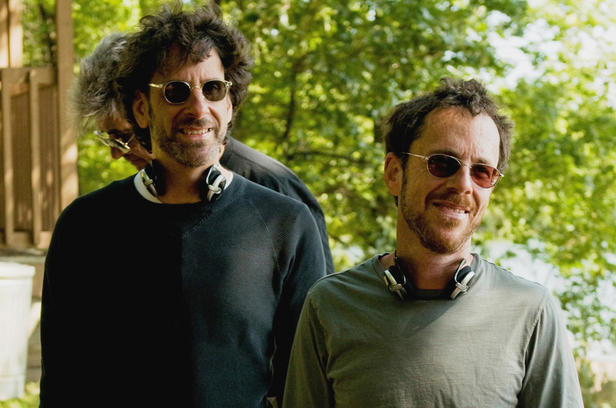 Joel and Ethan Coen on the set of 'A Serious Man.'