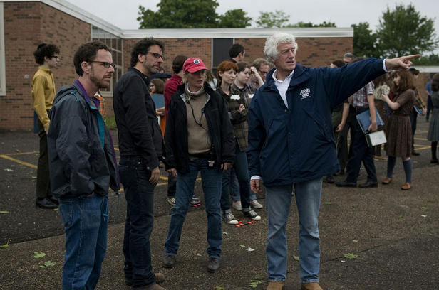 Ethan and Joel Coen on the set of 'A Serious Man.'