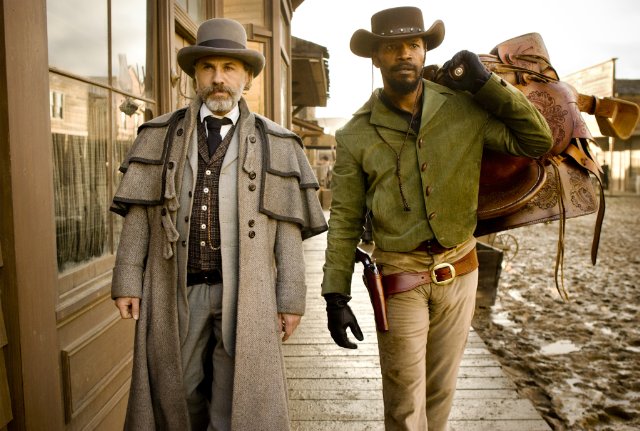 Christoph Waltz and Jamie Foxx star as King Schultz and Django in "Django Unchained."