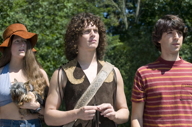 Mamie Gummer, Jonathan Groff and Demetri Martin in 'Taking Woodstock.'