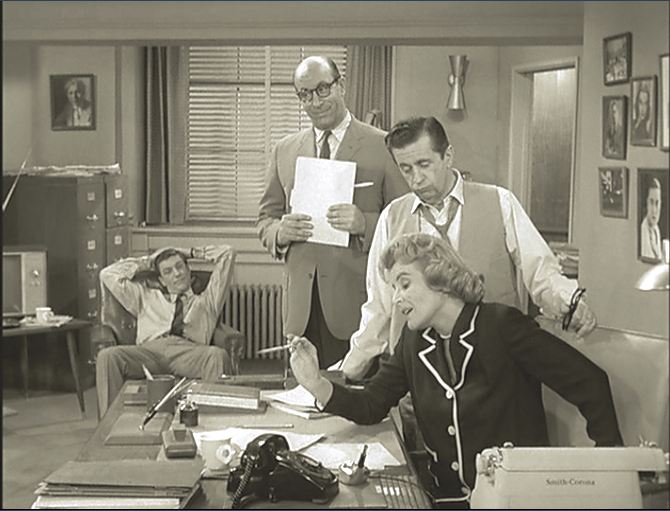 Dick Van Dyke, Richard Deacon, Rose Marie and Morey Amsterdan star in "The Dick Van Dyke Show."