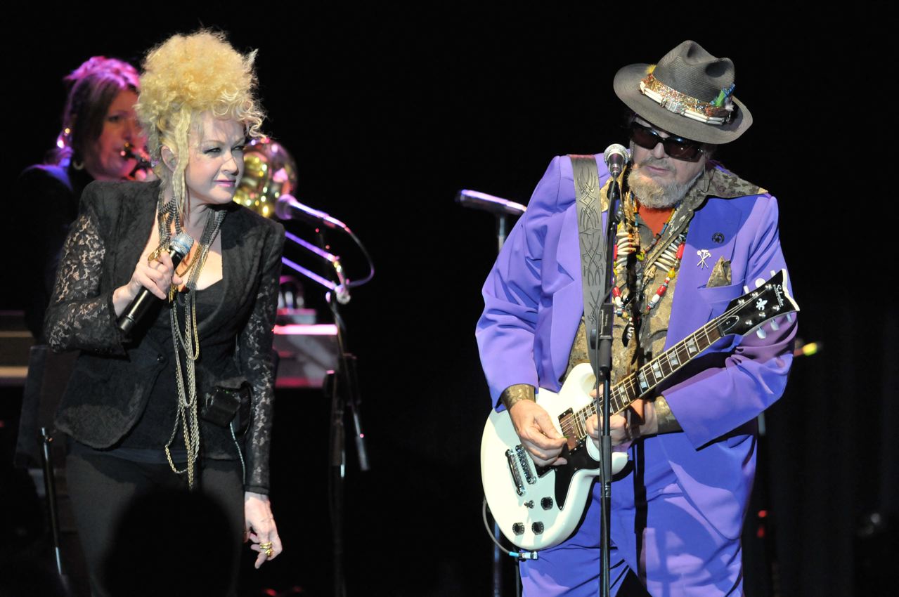 Cyndi Lauper and Dr. John - Keswick Theatre - Glenside, PA - October 21, 2011 - photo by Jim Rinaldi © 2011