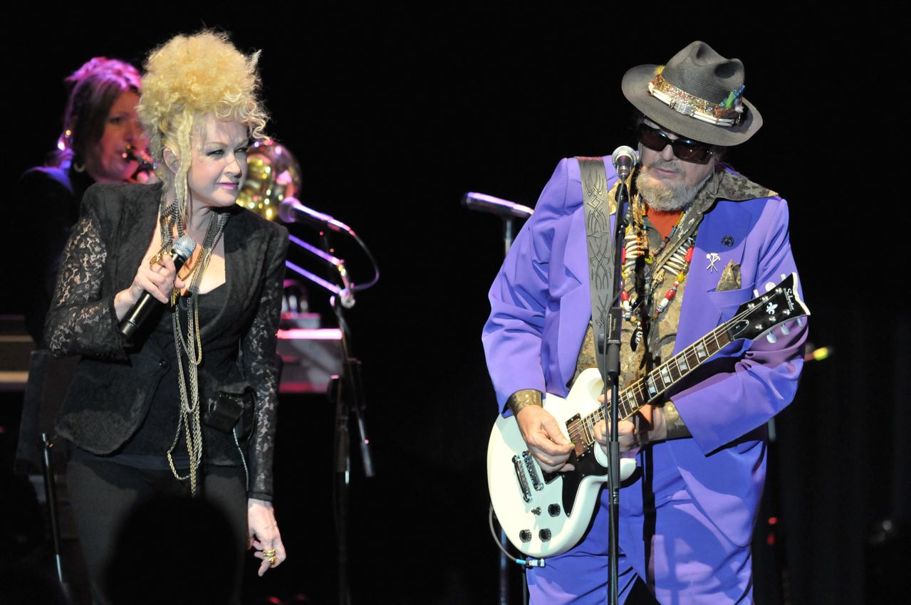 Cyndi Lauper and Dr. John - Keswick Theatre - Glenside, PA - October 21, 2011 - photo by Jim Rinaldi  2011