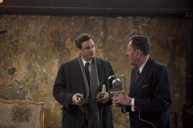 Colin Firth and Geoffrey Rush star in THE KING'S SPEECH.