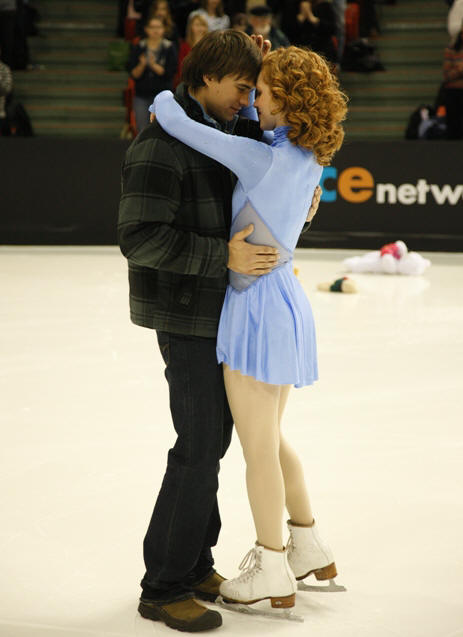 Rob Mayes and Taylor Firth in 'Ice Castles.'