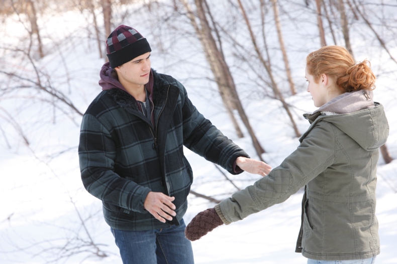 Rob Mayes and Taylor Firth in 'Ice Castles.'