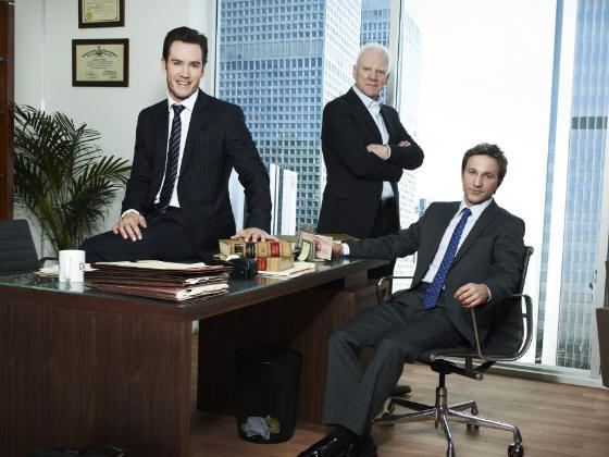 Mark-Paul Gosselaar, Malcolm McDowell and Breckin Meyer star in Franklin & Bash