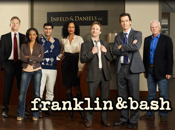 Reed Diamond, Dana Davis, Kumail Nanjiani, Garcelle Beauvais, Breckin Meyer, Mark-Paul Gosselaar and Malcolm McDowell star in Franklin & Bash