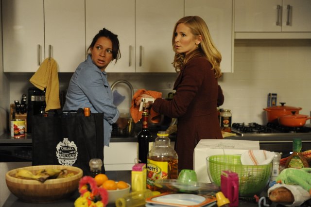 Maya Rudolph and Jennifer Westfeldt star in FRIENDS WITH KIDS.