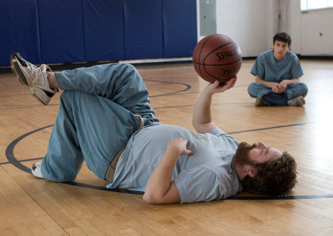 Zach Galifianakis (left) and Keir Gilchrist (right) star in writer/directors Anna Boden and Ryan Fleck's IT'S KIND OF A FUNNY STORY, a Focus Features Release.