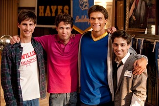 Kelly Blatz, Drew Seeley, Hartley Sawyer and Matt Bush star in GLORY DAZE.