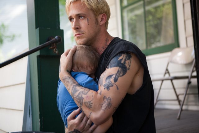 Ryan Gosling and Tony Pizza in "The Place Beyond the Pines"