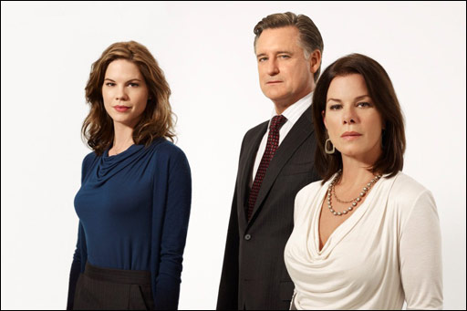 Mariana Klaveno, Bill Pullman and Marcia Gay Harden star in the TNT Mystery Movie 'Scott Turow's Innocent.'