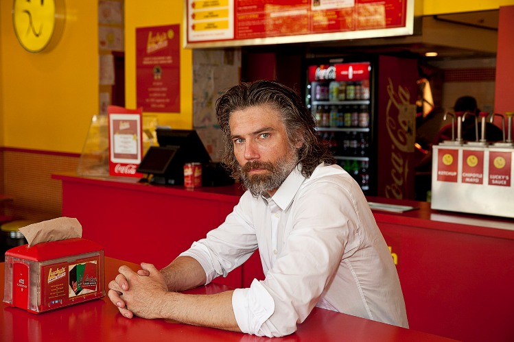 Anson Mount of "Hell On Wheels" in New York City, August 4, 2013. Photo  2013 Mark Doyle.