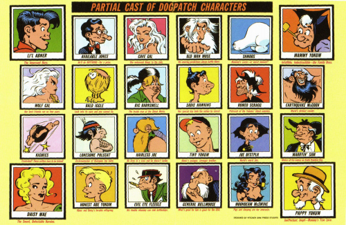 Characters of the comic strip Li'l Abner