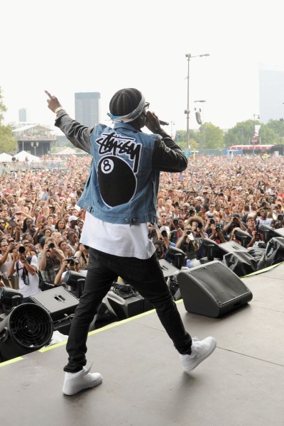 A$AP Rocky - Budweiser Made In America Fest (Day One) - Benjamin Franklin Parkway - Philadelphia, PA - August 31, 2013 - photo by Getty Images  2013. Courtesy of MSO.