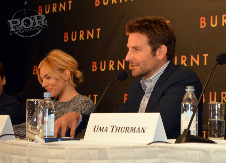 Sienna Miller and Bradley Cooper at the New York press conference for Burnt. Photo ©2015 Jay S. Jacobs. All rights reserved.
