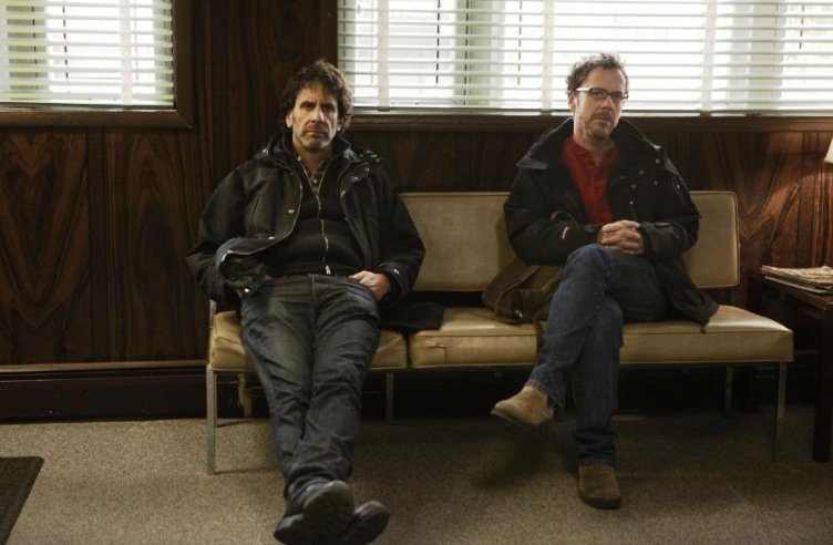 Joel and Ethan Coen on the set of 'Inside Llewyn Davis.'