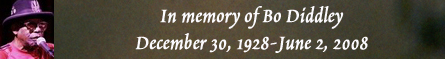 In memory of Bo Diddley - December 30, 1928-June 2, 2008