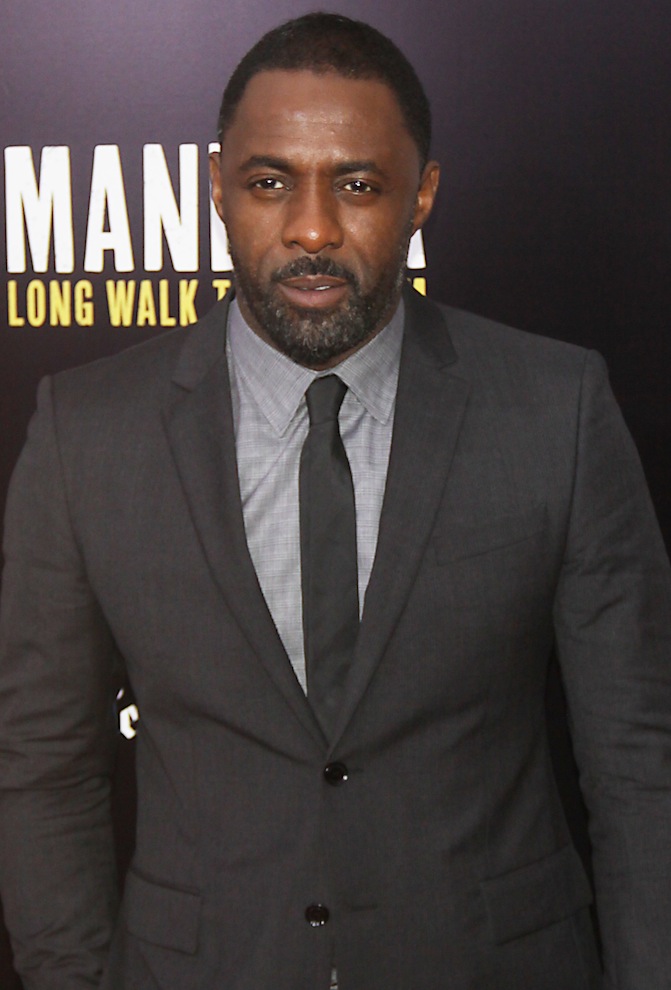 Idris Elba in New York discussing "Mandela: The Long Walk To Freedom"