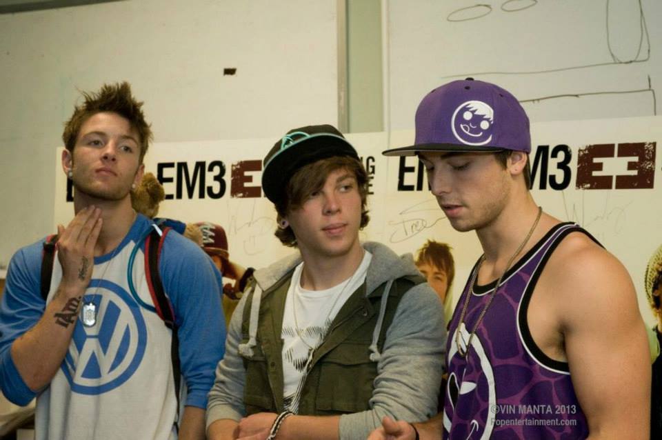 EMBLEM3 at the "Nothing to Lose" CD signing in Fairless Hills, PA - July 31, 2013. Photo  2013 Vin Manta