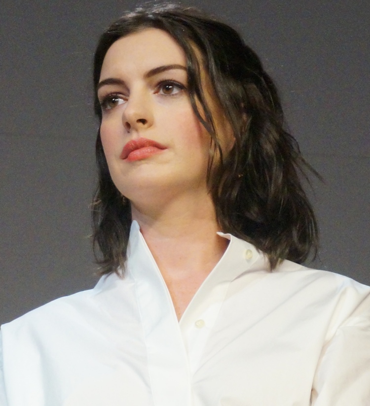 Anne Hathaway at the NY Press Day of THE INTERN.