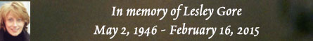 In memory of Lesley Gore - May 2, 1946-February 16, 2015
