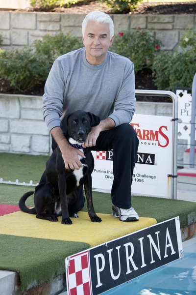 NATIONAL DOG SHOW PRESENTED BY PURINA -- Pictured: (l-r) Morgan, John O'Hurley -- (Photo by: Rick Stankoven/NBC)