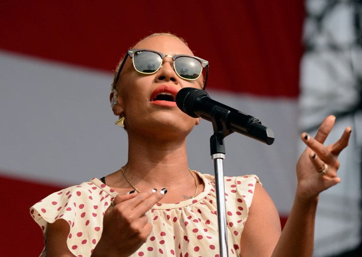 Emeli Sand - Budweiser Made In America Fest (Day One) - Benjamin Franklin Parkway - Philadelphia, PA - August 31, 2013 - photo by Getty Images  2013. Courtesy of MSO.