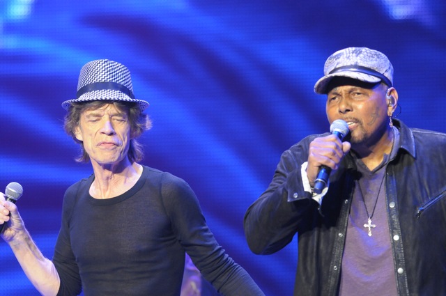 The Rolling Stones and Aaron Neville - Wells Fargo Center - Philadelphia, PA - June 21, 2013 - photo by Jim Rinaldi  2013