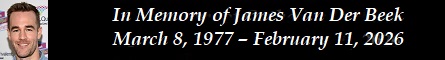 In Memory of James Van Der Beek � March 8, 1977 � February 11, 2026