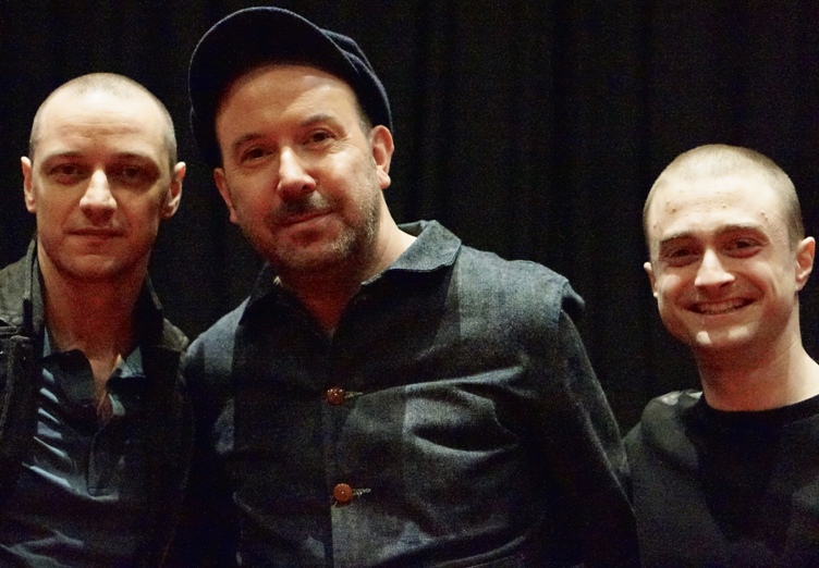 James McAvoy, Paul McGuigan and Daniel Radcliffe at the NY press day for VICTOR FRANKENSTEIN. Photo copyright 2015 Brad Balfour.