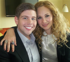 Jeremy Dozier and Juno Temple at the New York Press Day for DIRTY GIRL.