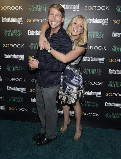 30 ROCK -- Season 7 Premiere Event -- Pictured: (l-r) Jack McBrayer, Jane Krakowski -- (Photo by: Mike Coppola/NBC) 