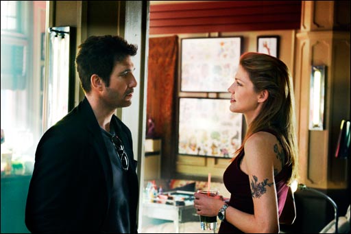 Dylan McDermott and Tricia Helfer in 'Dark Blue.'