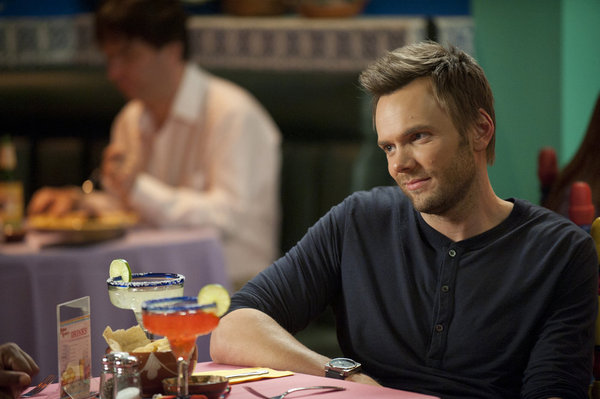 COMMUNITY -- "Football and Nocturnal Vigilantism" Episode 309 -- Pictured: Joel McHale as Jeff -- Photo by: Lewis Jacobs/NBC