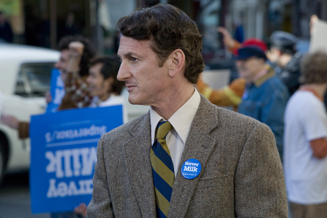 Sean Penn stars as real-life gay rights icon Harvey Milk in director Gus Van Sant's MILK, a Focus Features release.  Photo:  Phil Bray 