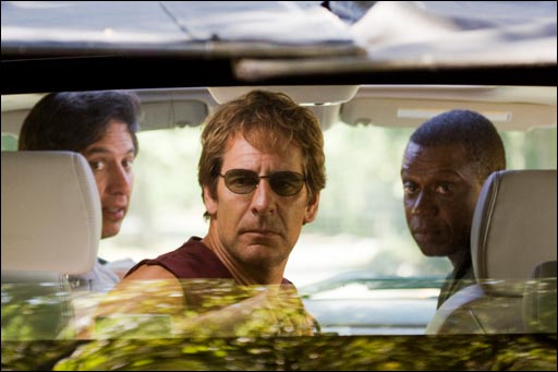 Ray Romano, Scott Bakula and Andre Braugher in MEN OF A CERTAIN AGE.
