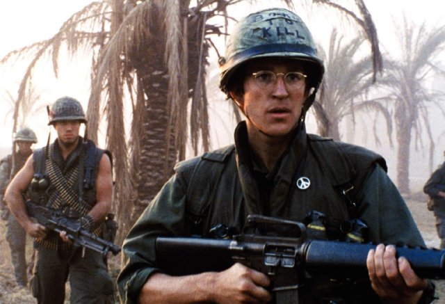 Matthew Modine in FULL METAL JACKET.