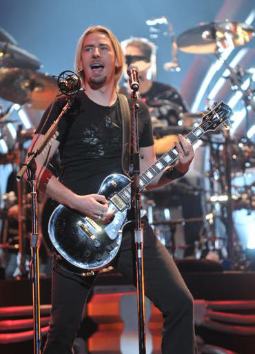 Chad Kroeger of Nickelback at the Wachovia Center, Philadelphia, PA, March 9, 2009.  Copyright 2009 Jim Rinaldi.